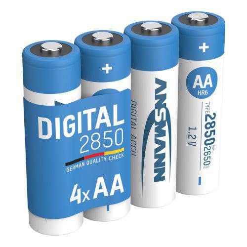 Ansmann - Piles AA/HR6 - Lot de 4 - Rechargeables et Performantes