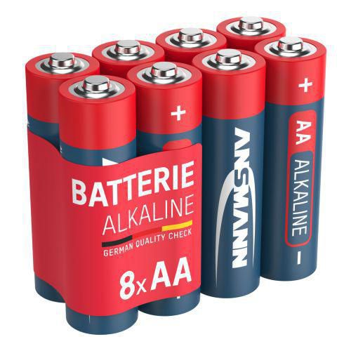 Ansmann - Piles Alcalines LR6 AA - Lot de 4 - Haute Performance et Longue Durée