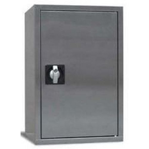 Armoire Acier Inoxydable - 60x40x35cm - 2 Tablettes 40kg - Gris Robuste et Durable