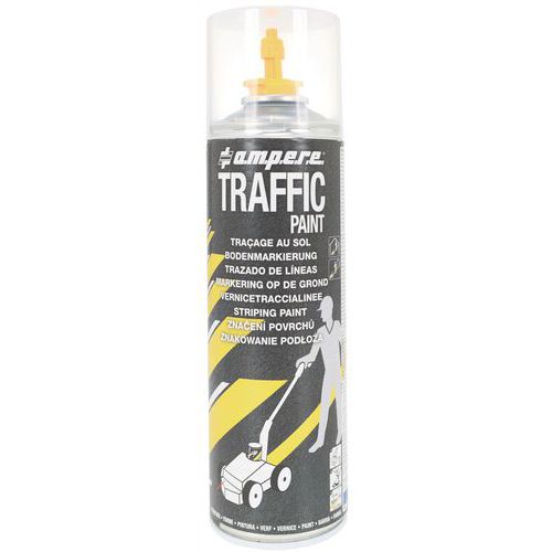 Ampere System - Peinture traçage sol Traffic2 650ml Jaune - Séchage rapide 15 min - Idéal marquage professionnel