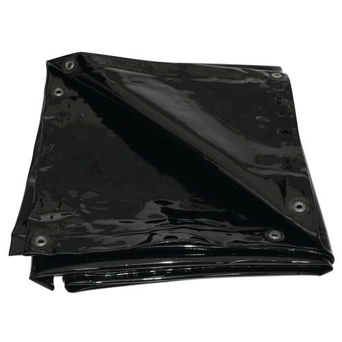 Cepro - Toile Néoprène Écran Soudure - 2x1,4 m Noir - Rideau Résistant - Mobile