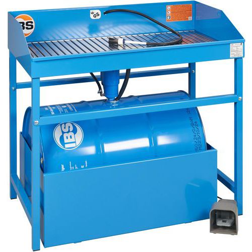 IBS - Appareil de nettoyage de pièces type M - Basse pression - 250 kg charge max - 230V - Bleu