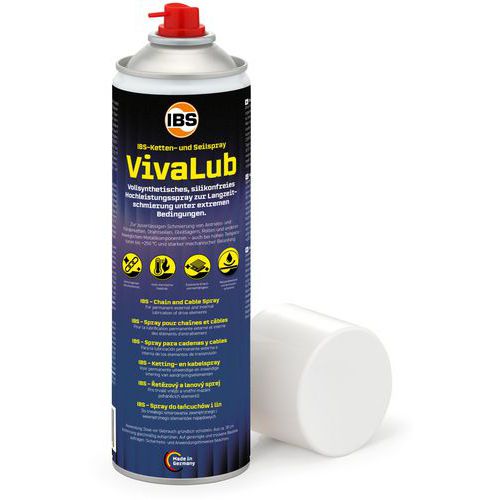 IBS - Spray Graissant VivaLub pour Chaînes et Câbles - 500 mL - Lubrification Durable