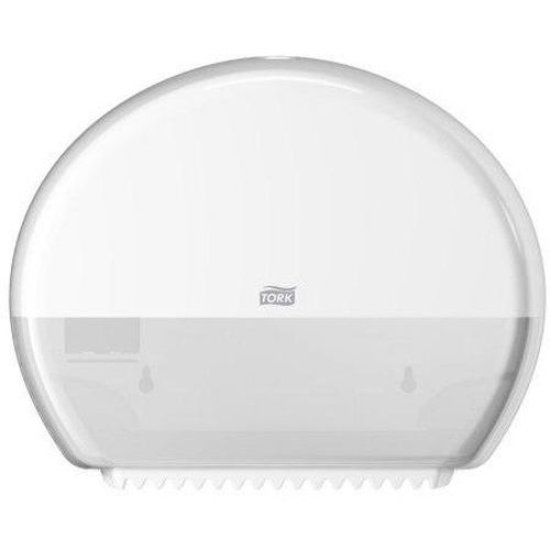 Tork - Distributeur Papier Toilette Mini-Rouleaux Blanc Plastique - T2 - Robuste et Hygiénique