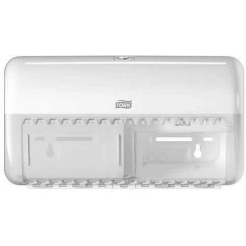 Tork - Distributeur papier toilette mural - Blanc, Plastique, 29.3 cm - Robuste et Hygiénique