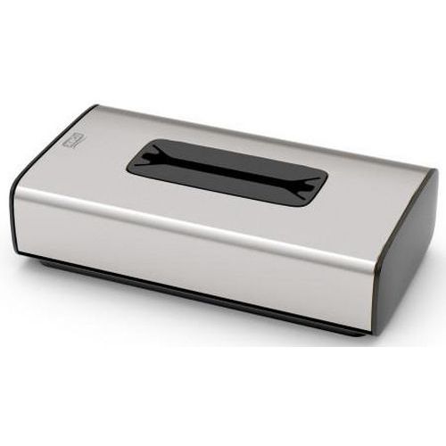 Tork - Distributeur Mouchoirs Aluminium Gris - Acier - 25.6x13.6x6.7 cm - Design Élégant
