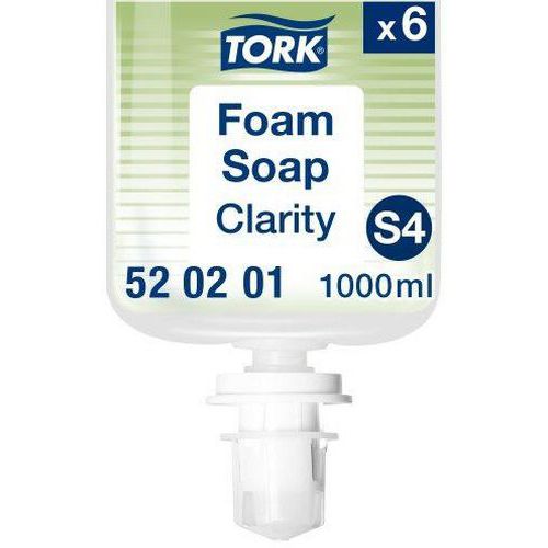 Tork - Savon Mousse Mains S4 - 1000ml - Éco-responsable et Recyclable