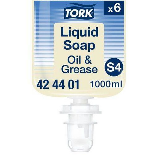 Tork - Savon liquide Spécial Huile et Graisse S4 Premium - 2031g - Nettoyage Efficace Éco-responsable