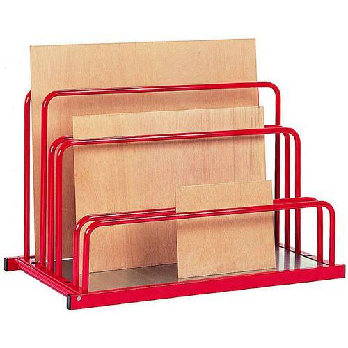 Fimm - Rack à panneaux 500kg 1380x800mm - Acier - 2 ridelles hauteur 800mm - Robuste et pratique