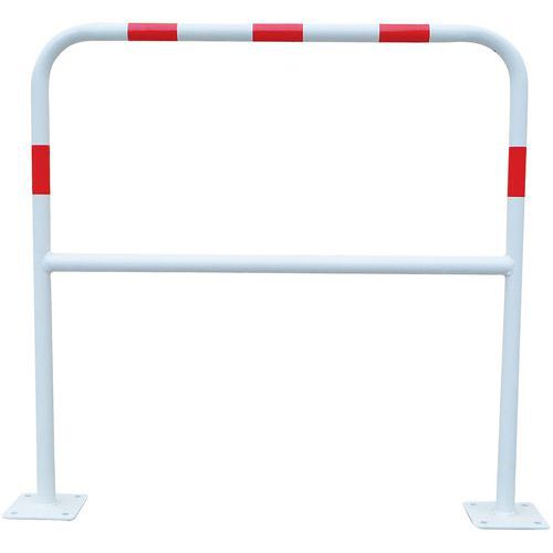 Barrière Sécu 1m Dia= 40mm Platine Fixatio N Rouge/blanc