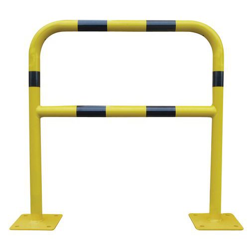 Barrière Sécu 1m Dia= 60mm Platine Fixatio N Jaune/noir