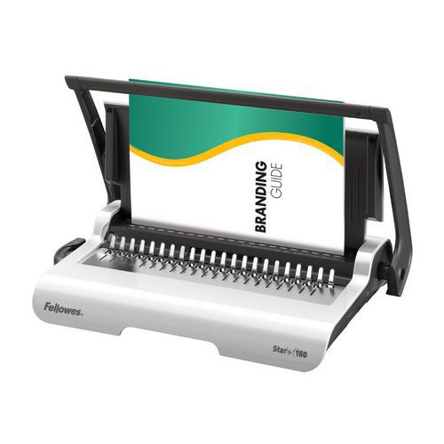 Fellowes - Perforelieuse Star + 150 - Anneaux Plastique - Capacité 150 Feuilles - A4 - Manuelle Éco-responsable