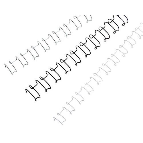 Anneaux Metal 21 Boucles Diam 6mm Noir