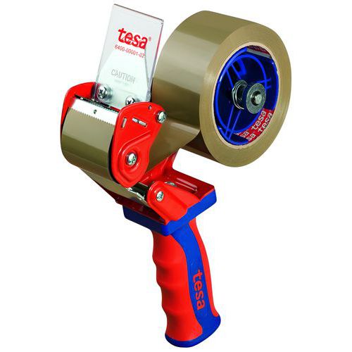 Tesa - Dévidoir COMFORT 6400 pour rubans d'emballage - 50mm x 66m - Ergonomique et Robuste