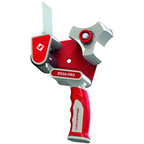 Stockman - Dévidoir Rouleau Adhésif Standard Rouge - Métal - 50mm x 100m - Robuste et Pratique