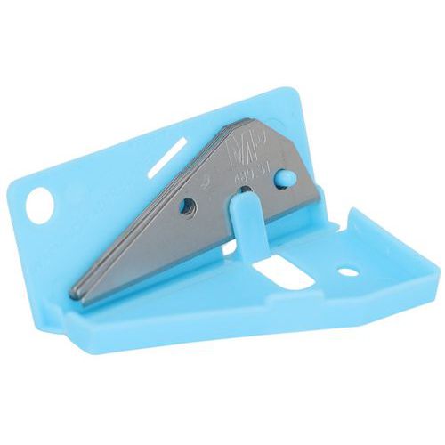 Mure et Peyrot - Lot de 10 lames inox triangulaires pour couteau Sofiac - 15x44mm - Lames de rechange durables