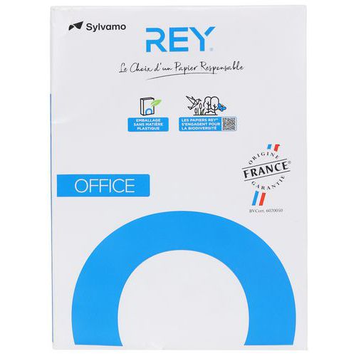 Rey - Papier Bureau A4 Blanc 80g - Ramette 500 feuilles - Éco-responsable FSC PEFC