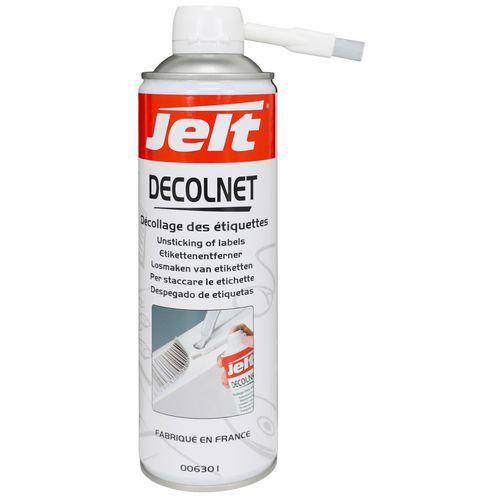 Jelt - Décolle-étiquettes DECOLNET Spray 650ml - Dissolvant Puissant & Nettoyant Éco-responsable - Bidon Recyclable