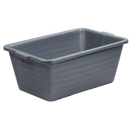 Bac de transport gris 90L - Polyéthylène résistant - 750x460x320 mm - Recyclable