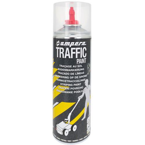 Ampere System - Peinture Traçage Sol Traffic 650ml Rouge - Séchage Rapide 15 min - Idéal Lignes Claires