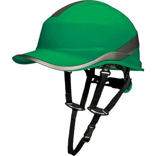 Delta Plus - Casque de chantier ABS style casquette baseball - Vert - Protection et confort