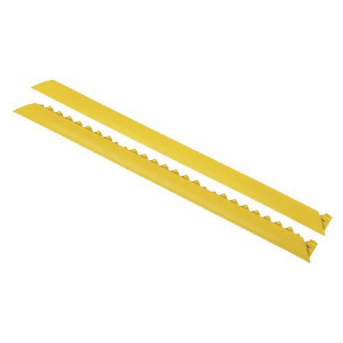 Notrax - Bordure Dalle Antifatigue Femelle Jaune 15x91.56cm - Spéciale Soudure - Usage Intensif - Résistant Huiles