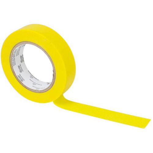 3M - Ruban d'isolation électrique Temflex 165 Jaune - 10m x 15mm - Haute performance et durabilité