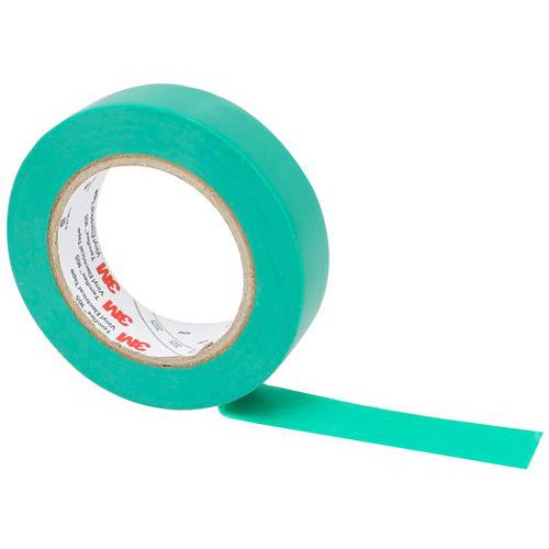 3M - Ruban d'isolation électrique Temflex 165 - Vert 10m x 15mm - Haute performance et durabilité