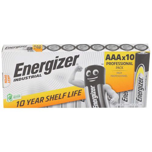 Energizer industrial batterie lr03 1.5v aaa [ paquet de 10]