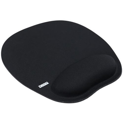 Desq - Tapis de souris Optic Pro Ergonomique Noir Gel - Repose-poignet Confortable - Recyclable