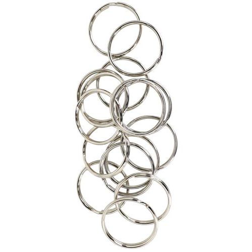 Stafa - Bague à fente en acier - Diamètre 35-40mm - Lot de 100 - Gris
