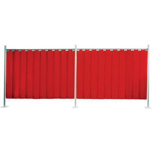 Cepro - Séparation d'atelier PVC Orange - H 1800 x L 2550 mm - Épaisseur 2 mm - Durable et Pratique