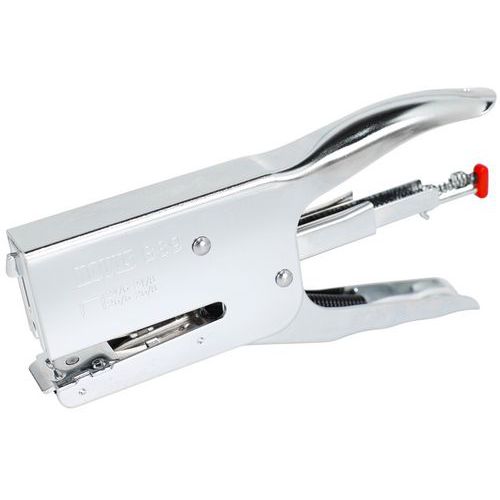 Novus - Pince-agrafeuse professionnelle B39 Chrome - 50 Feuilles - Argent/Zingué - Robuste et Durable