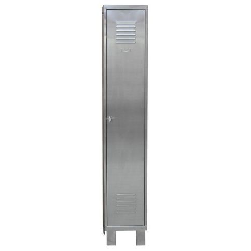 Vestiaire inox 1 à 3 colonnes - Industrie propre - Sur pieds