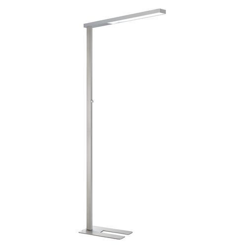 Unilux - Lampadaire LED Stratus Aluminium Gris - 195 cm - Blanc Lumière du Jour - Classe A