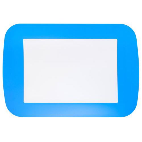 Beaverswood - Lot de 10 Autocollants Marquage au Sol A4 Bleu - PVC Adhésif - Lean Management