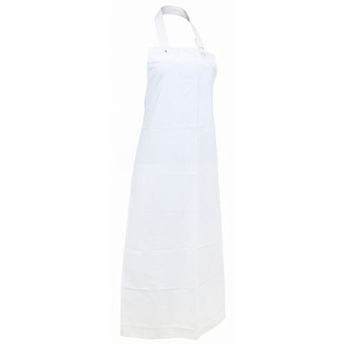 Delta Plus - Tablier PVC Blanc - Taille Unique - Imperméable et Résistant - 90x120 cm