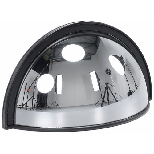 Miroir de sécurité Forklift - Demi-cercle 22x13cm - Vision 180m - Sécurité accrue