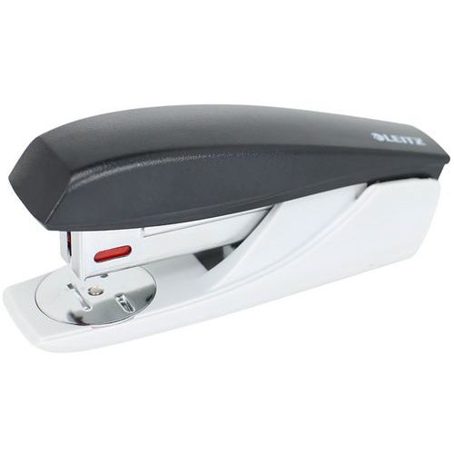 Leitz - Agrafeuse de bureau Nexxt - Noir - Capacité 25 feuilles - Compacte et durable