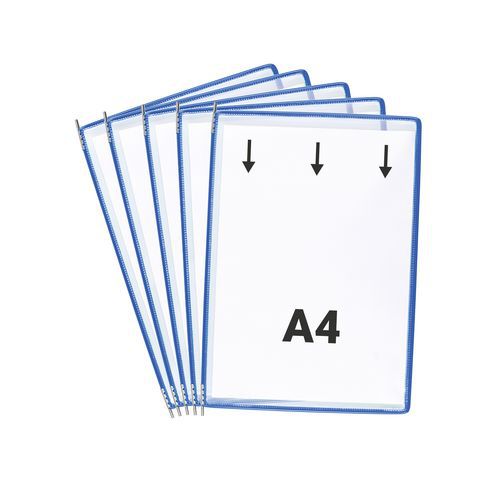 Djois Made By Tarifold - Porte-vues A4 Portrait Bleu - 10 Pochettes PVC - Durable et Pratique