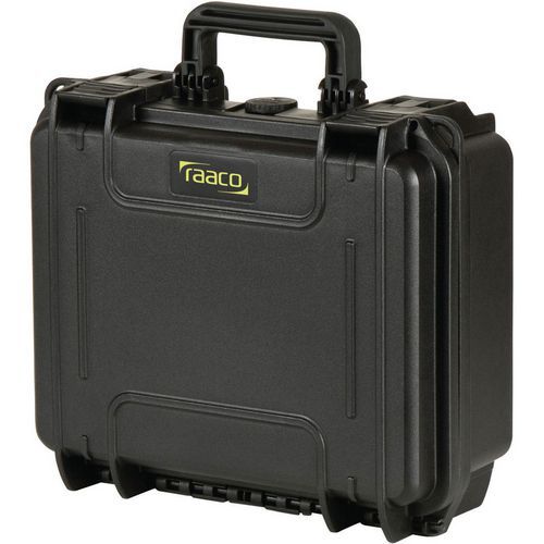 Raaco - Mallette FlightCase 3 - Plastique Haute Densité Noir - 8.91L - Charge Max 30kg