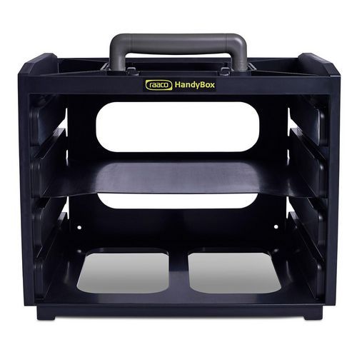 Raaco - Caisson HandyBox 55 Vide - Noir - 4 Compartiments - Polypropylène - Charge 25kg - Rangement Outils