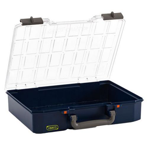 Raaco - Mallette CarryLite 80 Vide - Bleu - 13kg Max - Polypropylène/Polycarbonate - Rangement Organisé