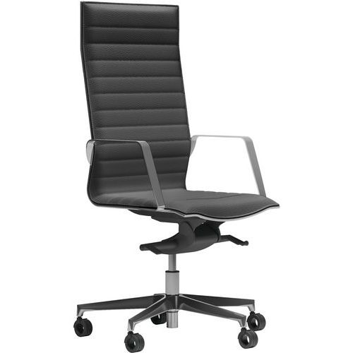 Fauteuil Diva Avec Appui-tête Similicuir 138-noir