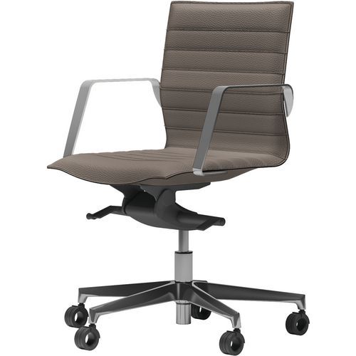 Fauteuil Diva Dossier Bas Similicuir 185-tourterelle