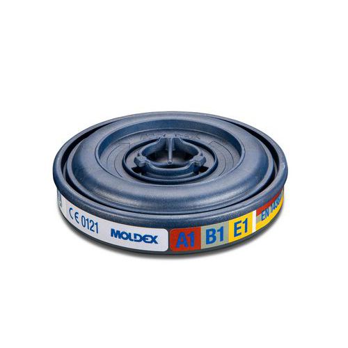 Moldex - Filtre Antigaz ABE1 pour Masque Série 7000/9000 - Protection Gaz, Vapeurs Organiques, Acides - CE