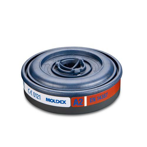 Moldex - Filtre Antigaz A2 - Protection Vapeurs Organiques - Norme EN 14387