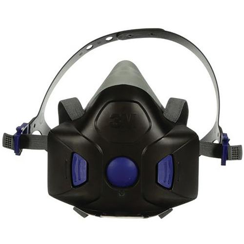 3M - Demi-masque réutilisable Secure Click HF-802SD - Taille L - Avec membrane phonique - Protection et confort