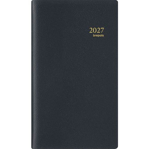 Agenda 2026 Interplan Spirale 9x16 Noir - Semainier Pratique et Organisé - Idéal pour le Bureau