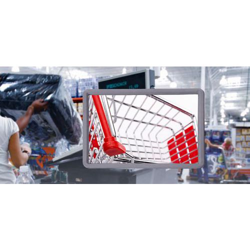 SJC - Miroir Plat Industriel Rectangulaire 300x400mm Plexiglas Intérieur Sécurité 4m